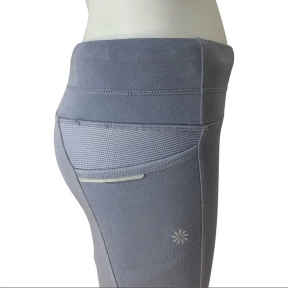 ATHLETA Lot of 2 Pair Capri Leggings Size XS Pink Camo Gray Running Yoga - Picture 15 of 16